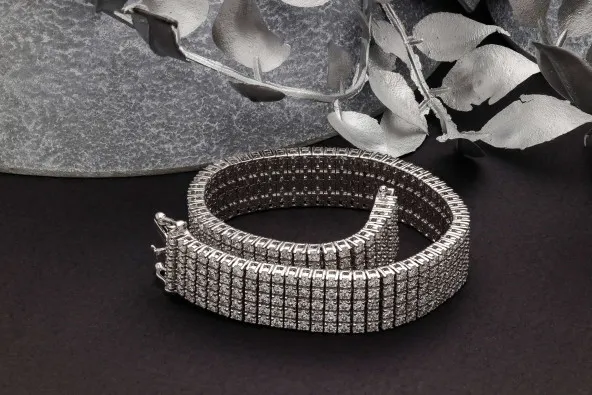 Five-Row Diamond Bracelet